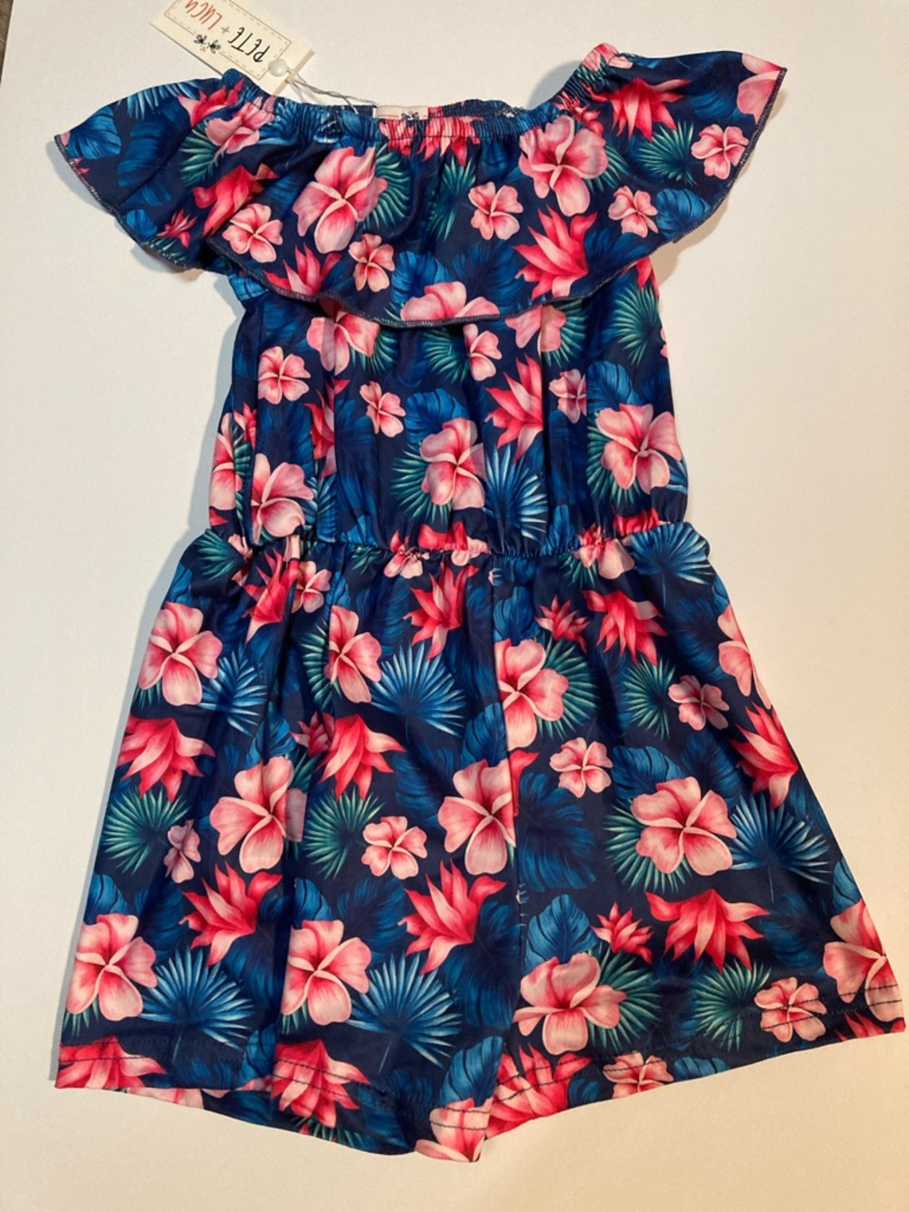 Pete + Lucy Tropical Print Romper